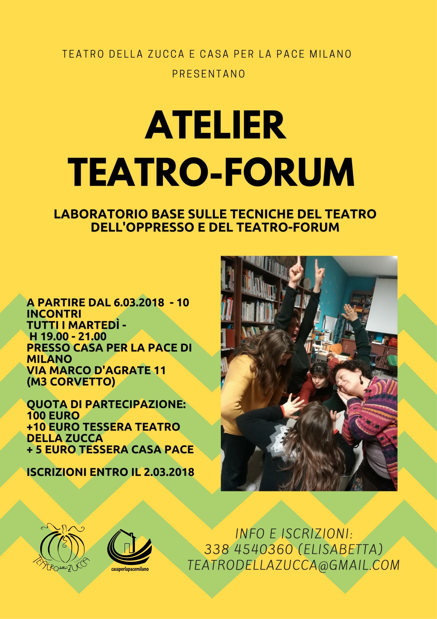 Laboratorio base sulle tecniche del Teatro dell’Oppresso e del Teatro-Forum