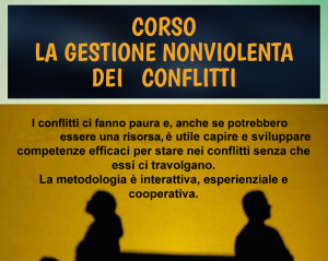 Locandina Corso Gestione Nonviolenta dei Conflitti