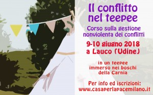 Il conflitto nel teepee. Corso sulla gestione nonviolenta dei conflitti