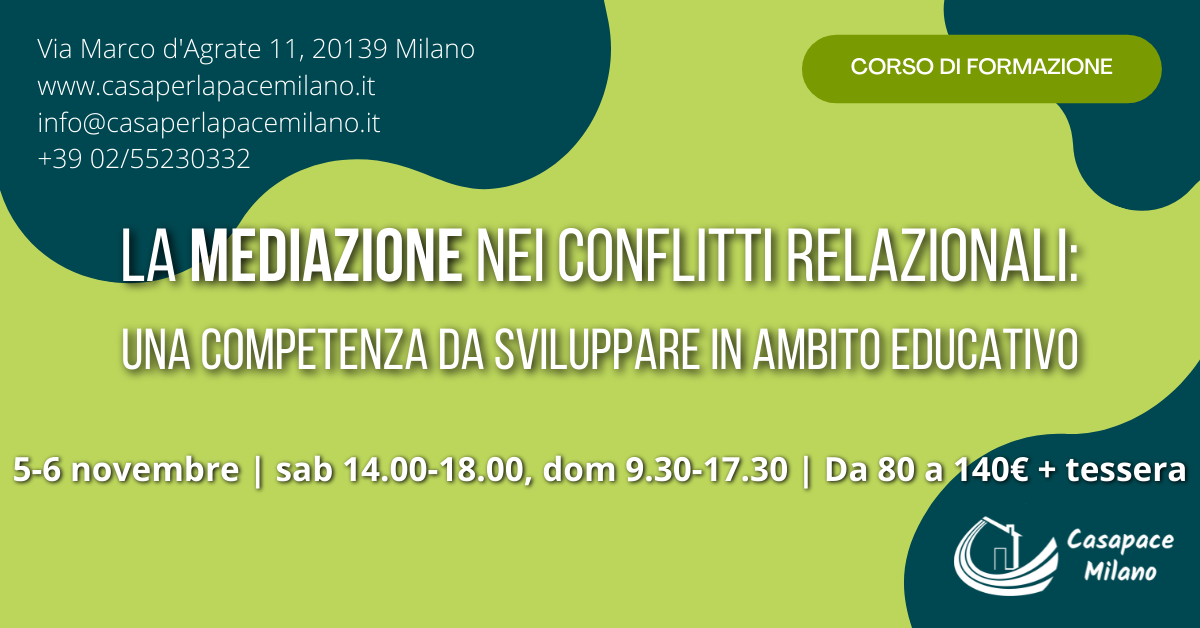 la mediazione nei conflitti relazionali