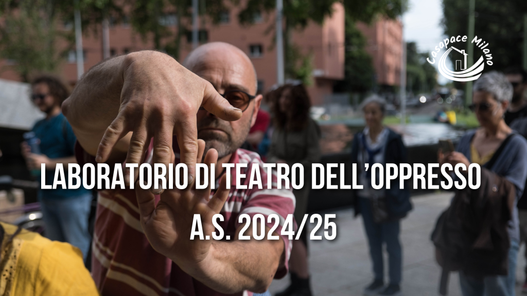 laboratorio di teatro dell'oppresso 2024 2025