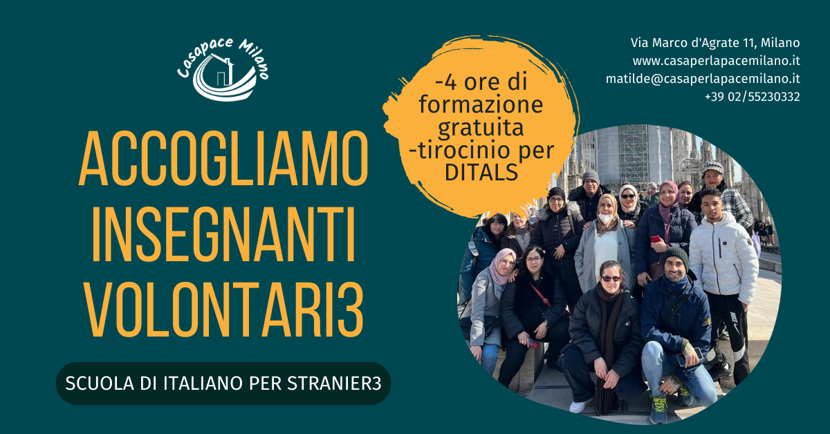 volontari per scuola di italiano