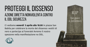 no DDL sicurezza proteggi il dissenso
