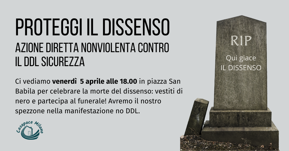 no DDL sicurezza proteggi il dissenso