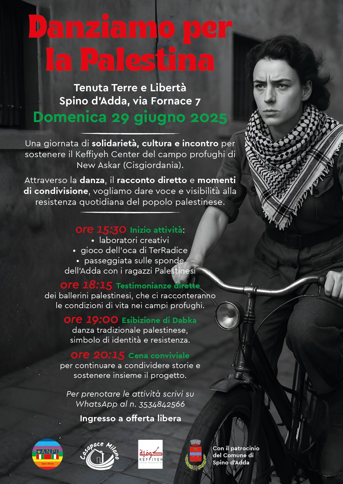 Danziamo per la Palestina evento locandina