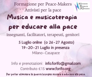 musicoterapia corso di formazione