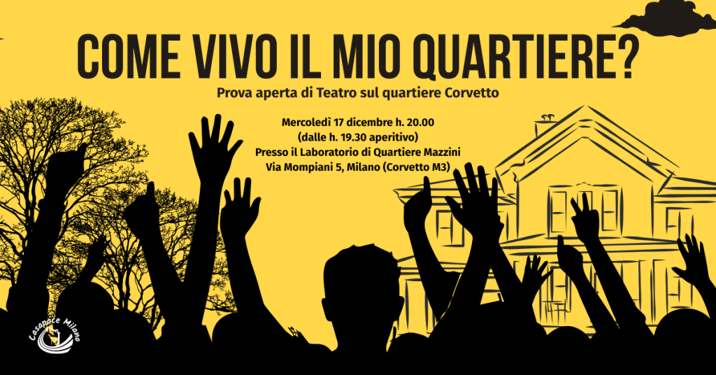 come vivo il mio quartiere corvetto teatro dell'oppresso